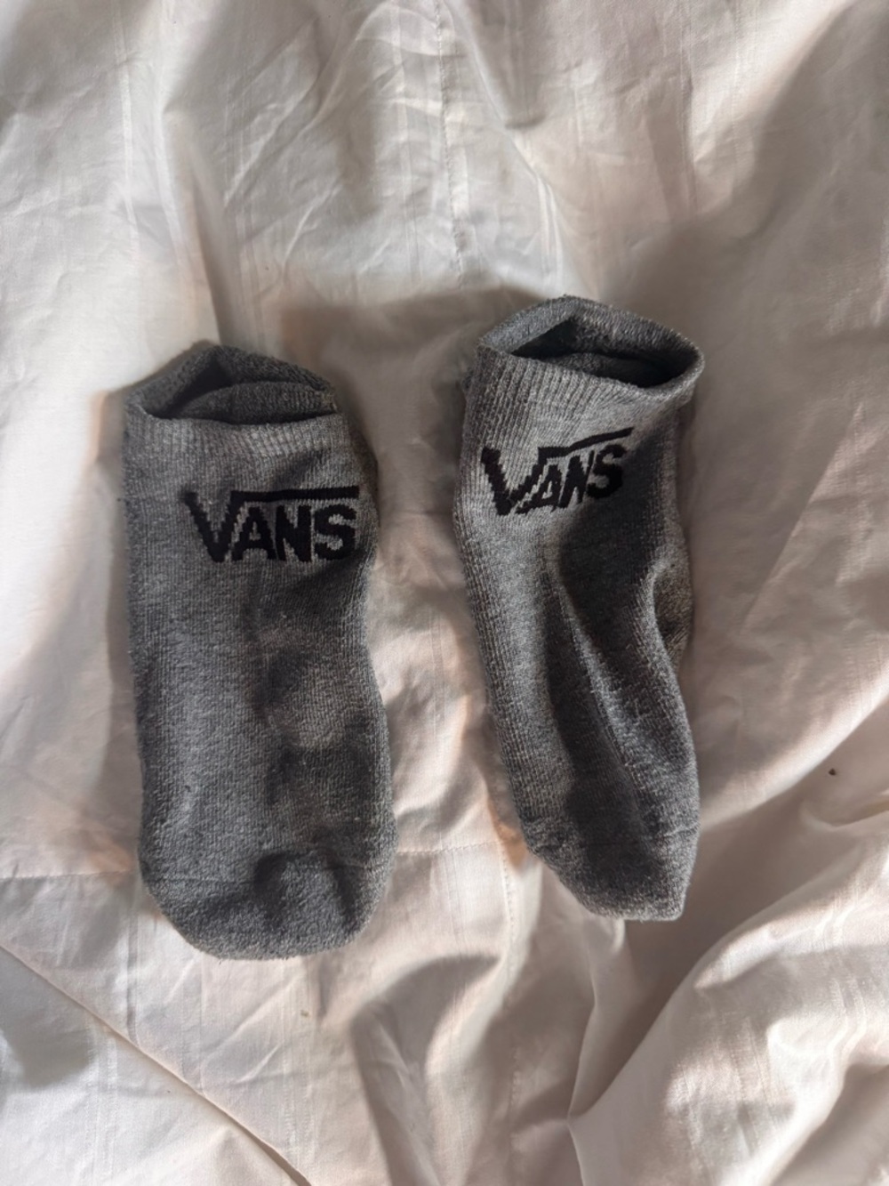 Vans Grey Low-Cut Athletic No-Show Socks - Pair